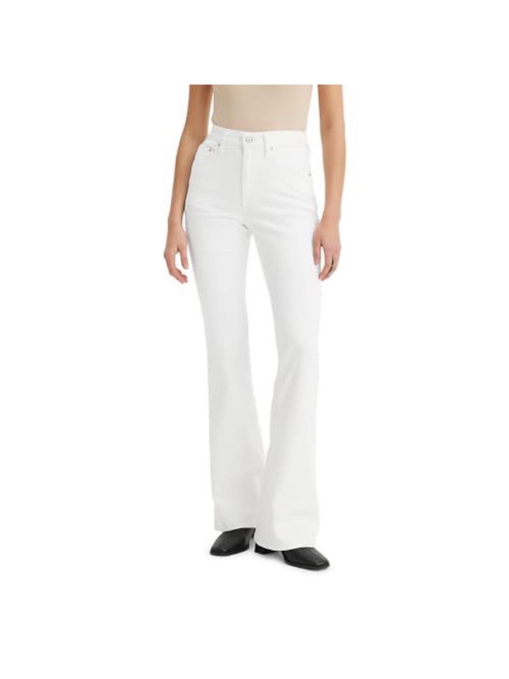 NYDJ 12 Barbara Optic White High Rise Bootcut Jeans